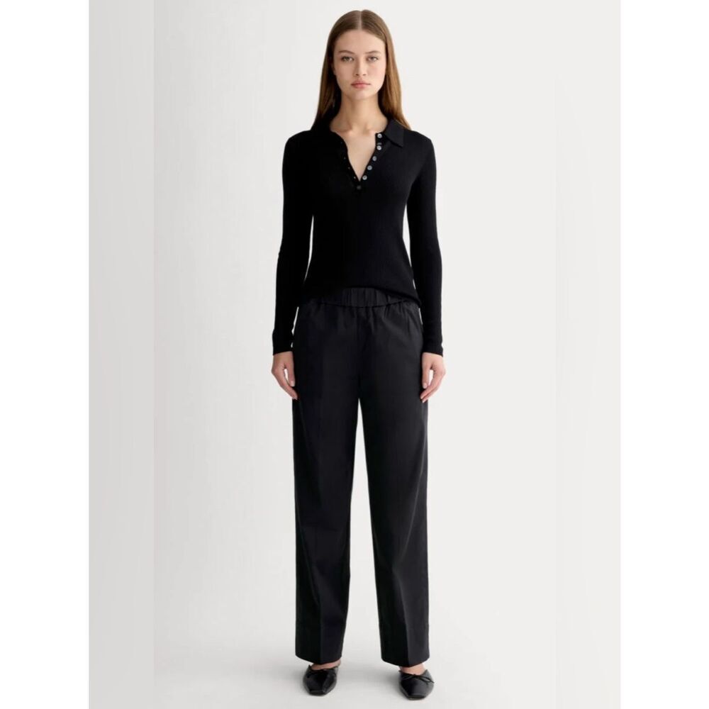 New Everlane THE EASY PANT in Black Size S